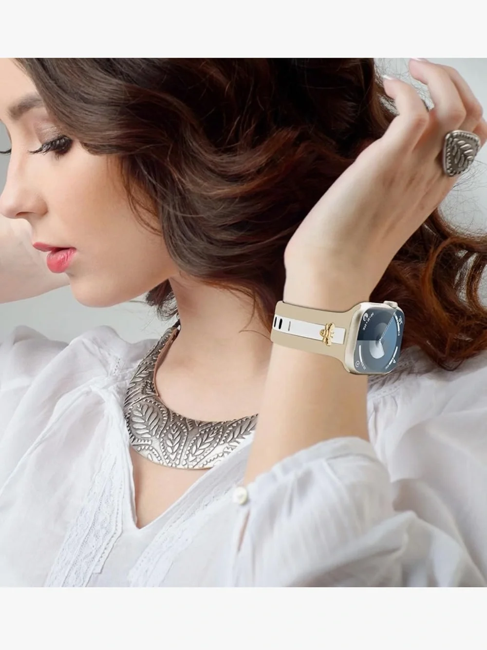 Smartwatch Band HONEYBEE Silicone Sports Band SWEAT-PROOF/WATERPROOF Women’s